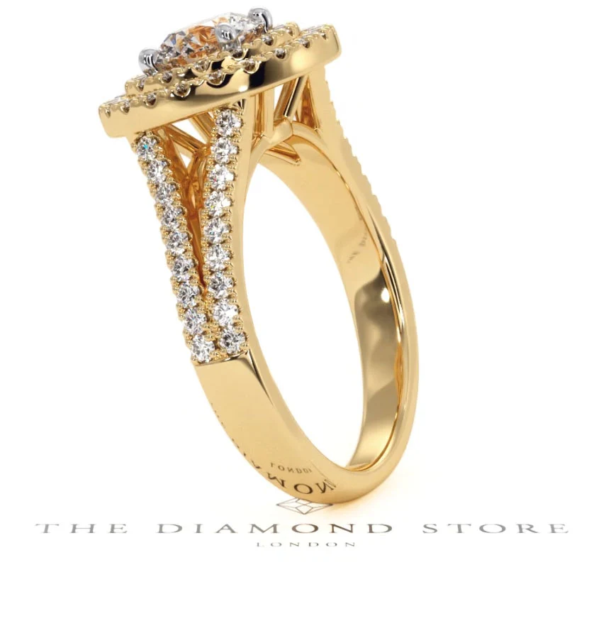 Camilla GIA Diamond Halo Engagement Ring in 18K Gold 1.65ct G/VS2 - Image 143
