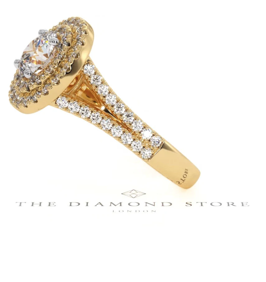Camilla GIA Diamond Halo Engagement Ring in 18K Gold 1.65ct G/VS2 - Image 152