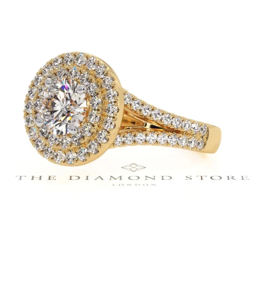 Camilla GIA Diamond Halo Engagement Ring in 18K Gold 1.65ct G/VS2 - Image 160