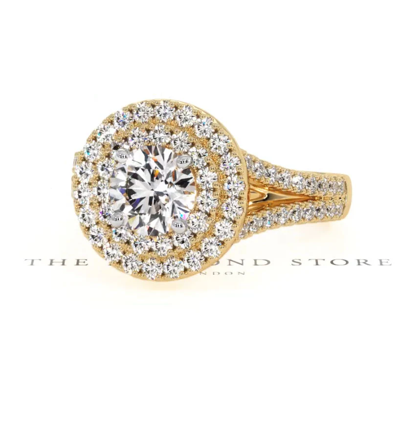 Camilla GIA Diamond Halo Engagement Ring in 18K Gold 1.65ct G/VS2 - Image 164