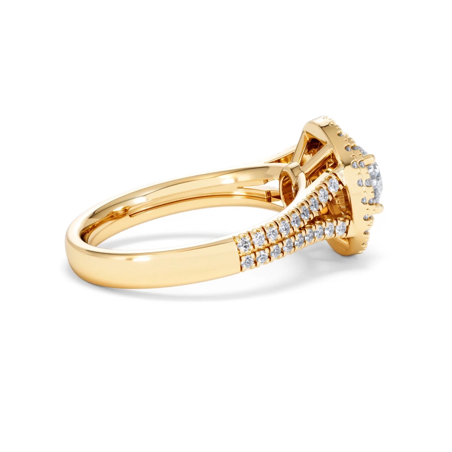 Camilla GIA Diamond Halo Engagement Ring in 18K Gold 1.65ct G/VS2 - Image 32