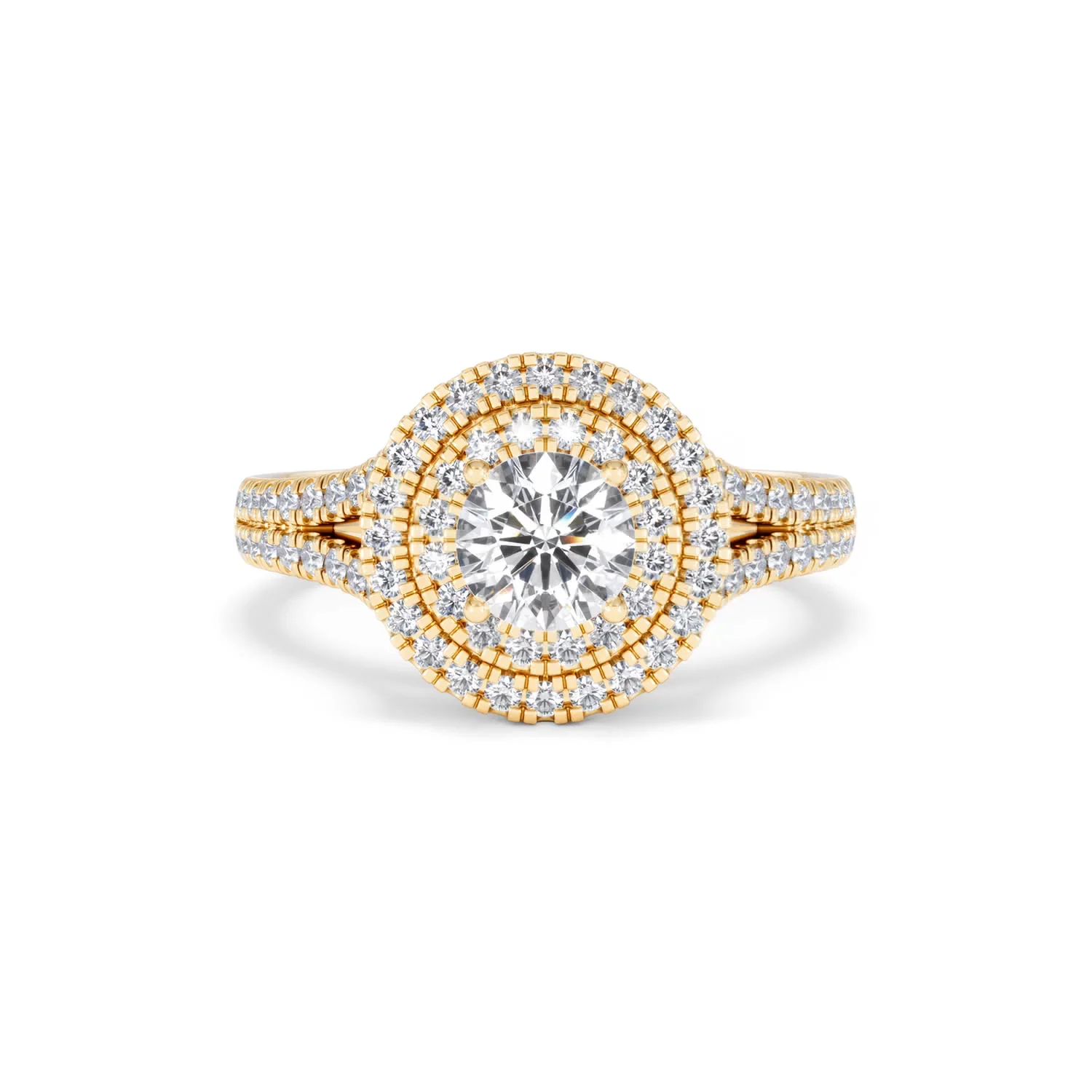 Camilla GIA Diamond Halo Engagement Ring in 18K Gold 1.65ct G/VS2 - Image 8