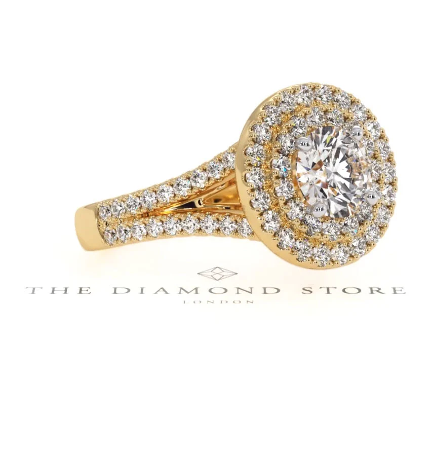 Camilla GIA Diamond Halo Engagement Ring in 18K Gold 1.65ct G/VS2 - Image 96