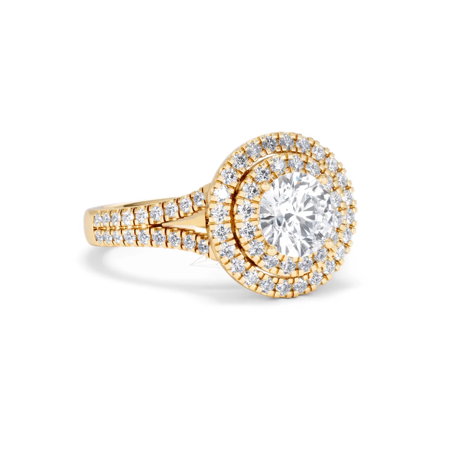 Camilla GIA Diamond Halo Engagement Ring in 18K Gold 2.15ct G/VS1 - Image 12