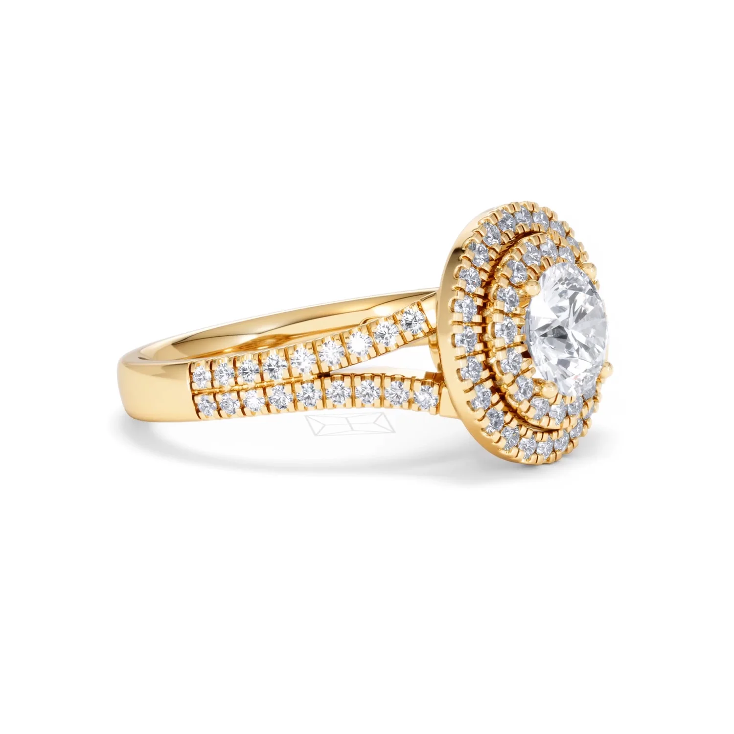 Camilla GIA Diamond Halo Engagement Ring in 18K Gold 2.15ct G/VS1 - Image 18