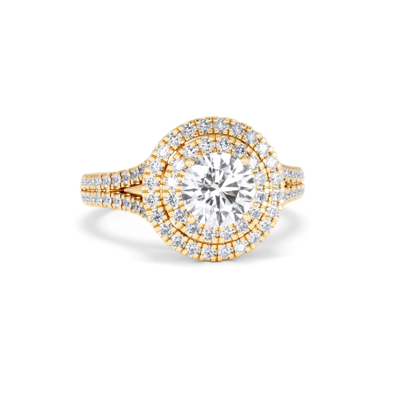 Camilla GIA Diamond Halo Engagement Ring in 18K Gold 2.15ct G/VS1 - Image 8