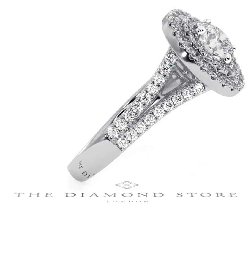 Camilla GIA Diamond Halo Engagement Ring in Platinum 1.65ct G/VS2 - Image 105