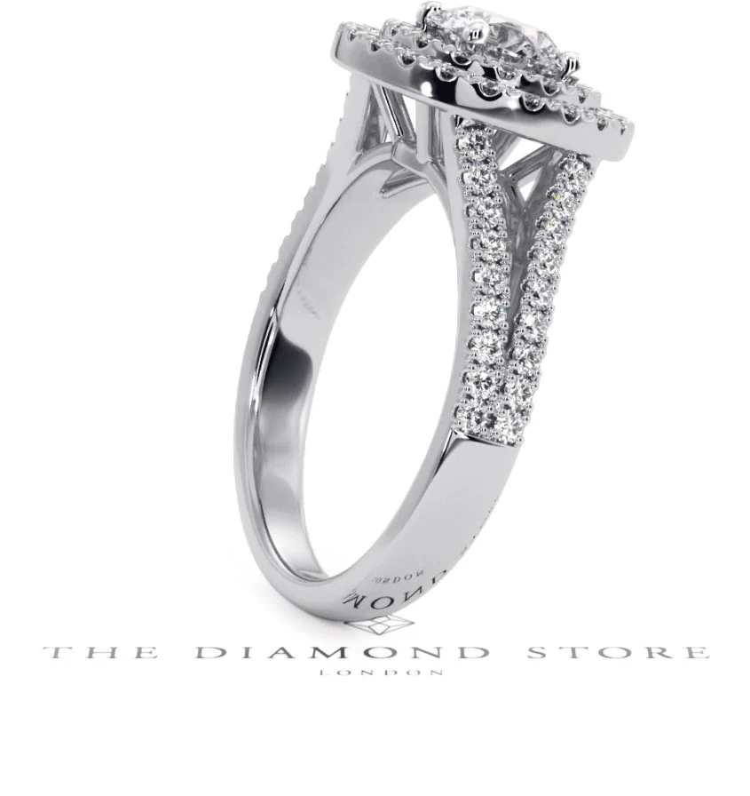 Camilla GIA Diamond Halo Engagement Ring in Platinum 1.65ct G/VS2 - Image 113