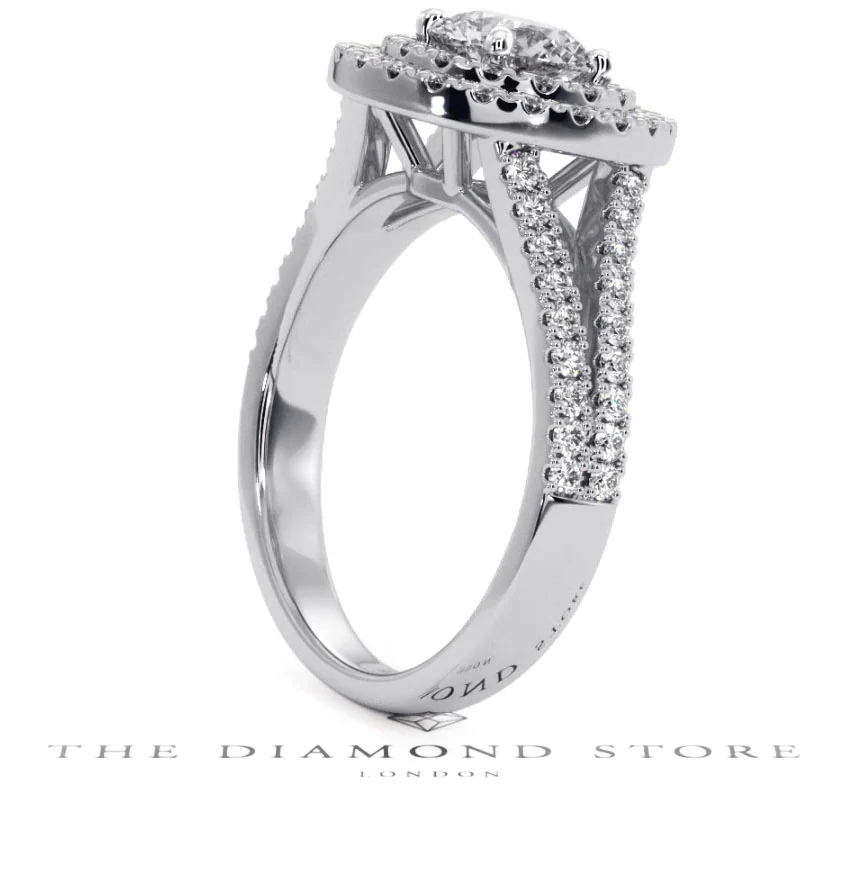 Camilla GIA Diamond Halo Engagement Ring in Platinum 1.65ct G/VS2 - Image 115