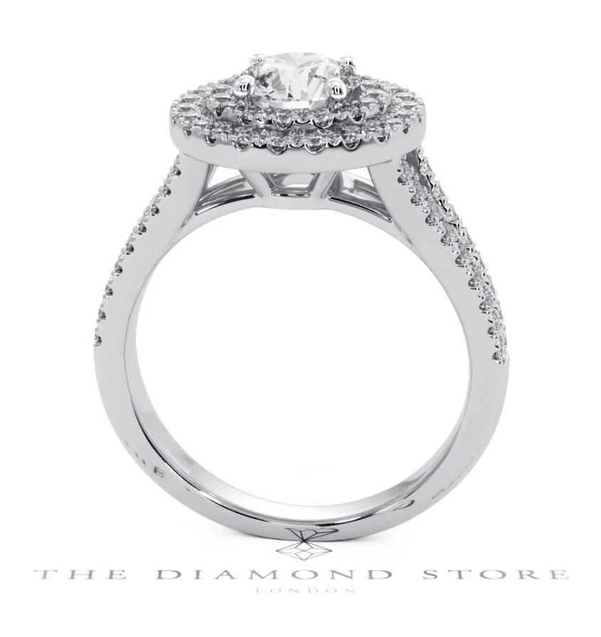Camilla GIA Diamond Halo Engagement Ring in Platinum 1.65ct G/VS2 - Image 126
