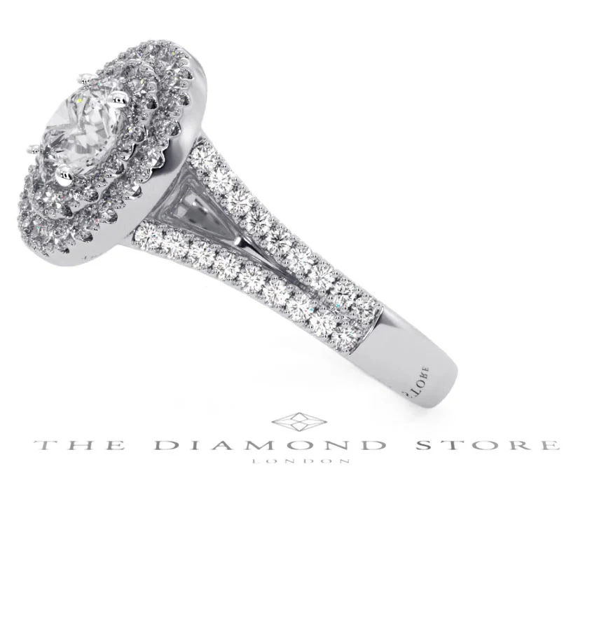 Camilla GIA Diamond Halo Engagement Ring in Platinum 1.65ct G/VS2 - Image 153