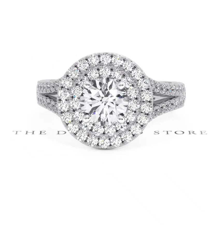 Camilla GIA Diamond Halo Engagement Ring in Platinum 1.65ct G/VS2 - Image 167