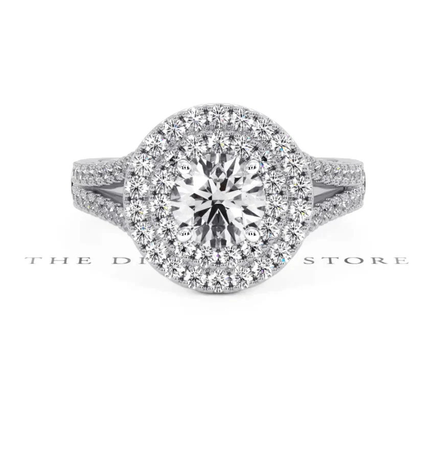 Camilla GIA Diamond Halo Engagement Ring in Platinum 1.65ct G/VS2 - Image 88