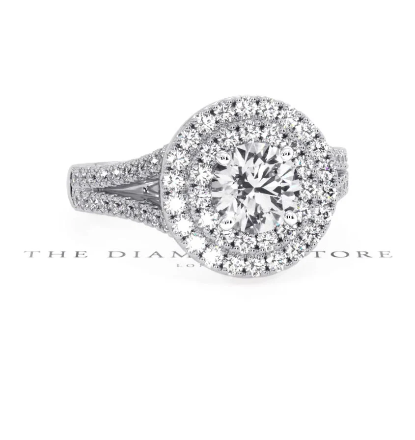 Camilla GIA Diamond Halo Engagement Ring in Platinum 1.65ct G/VS2 - Image 91