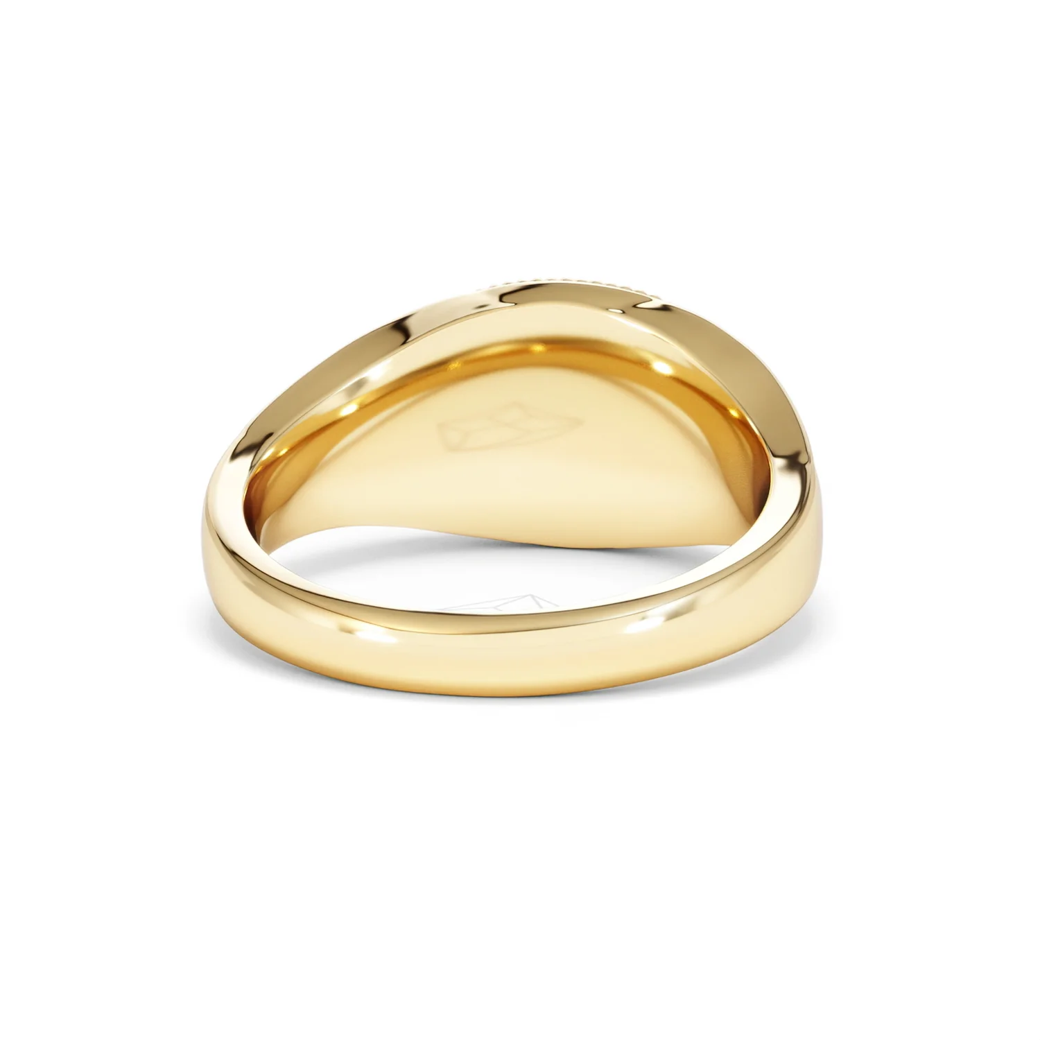 Cancer Zodiac 0.01ct Lab Diamond Signet Ring in 18K Gold Vermeil - Image 44