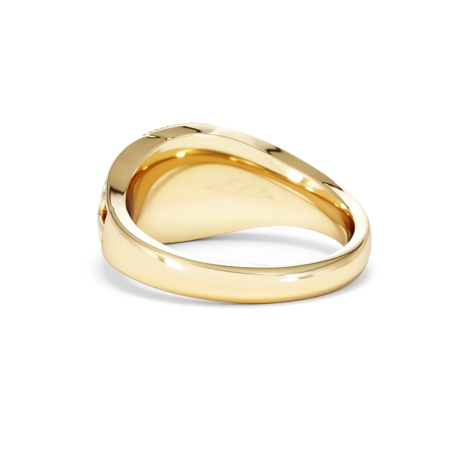 Cancer Zodiac 0.01ct Lab Diamond Signet Ring in 18K Gold Vermeil - Image 53