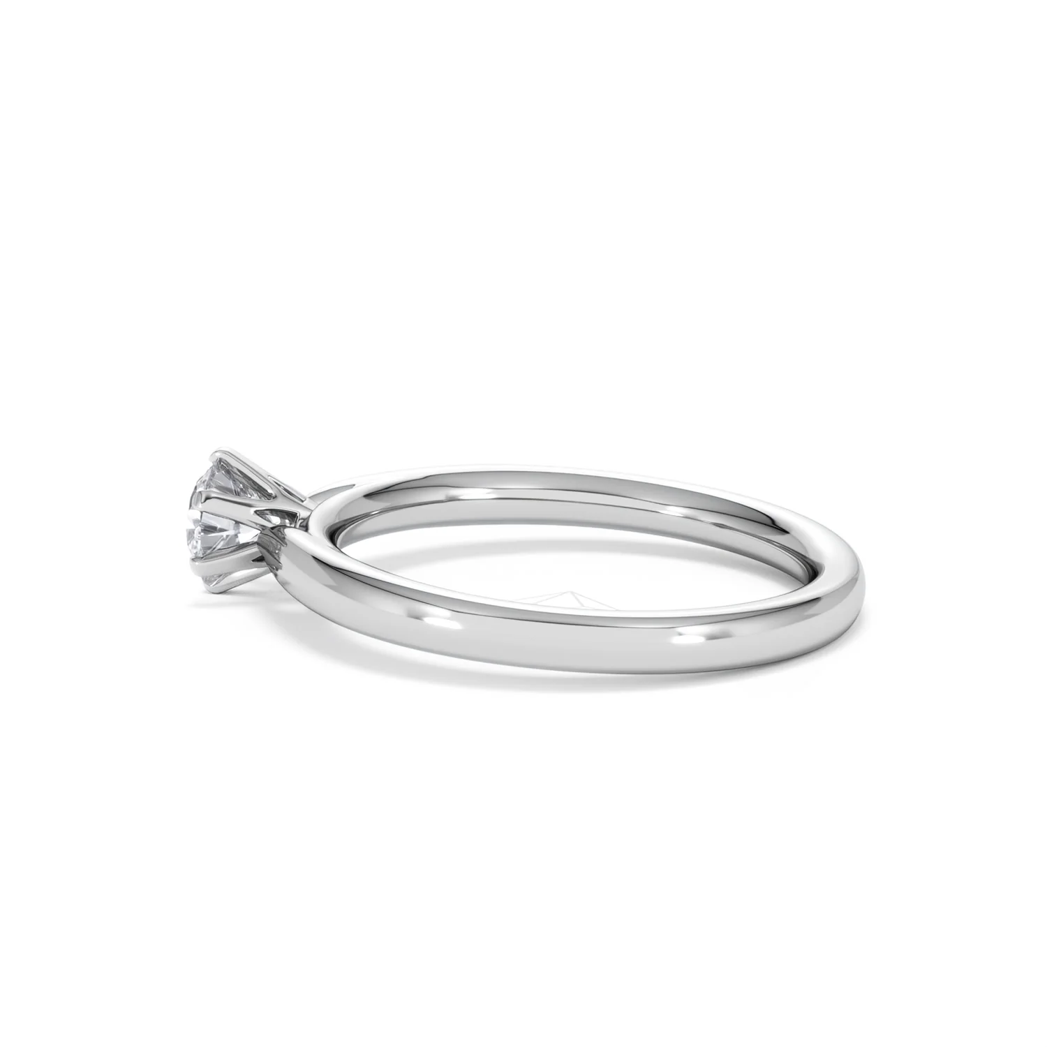 Certified 0.50CT Chloe Low 18K White Gold Engagement Ring E/VS2 - Image 65