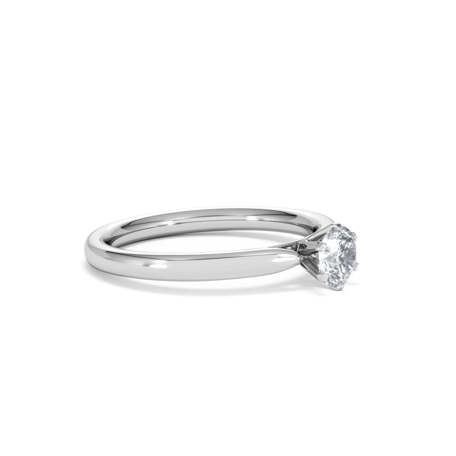 Certified 0.50CT Chloe Low Platinum Engagement Ring G/VS - Image 19