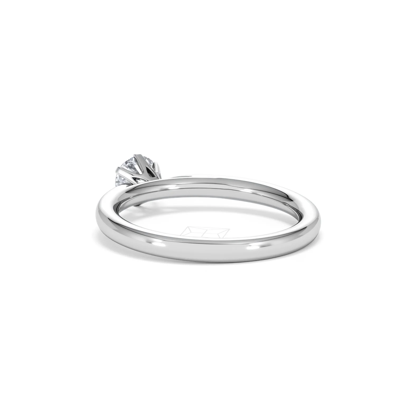 Certified 0.50CT Chloe Low Platinum Engagement Ring G/VS - Image 55