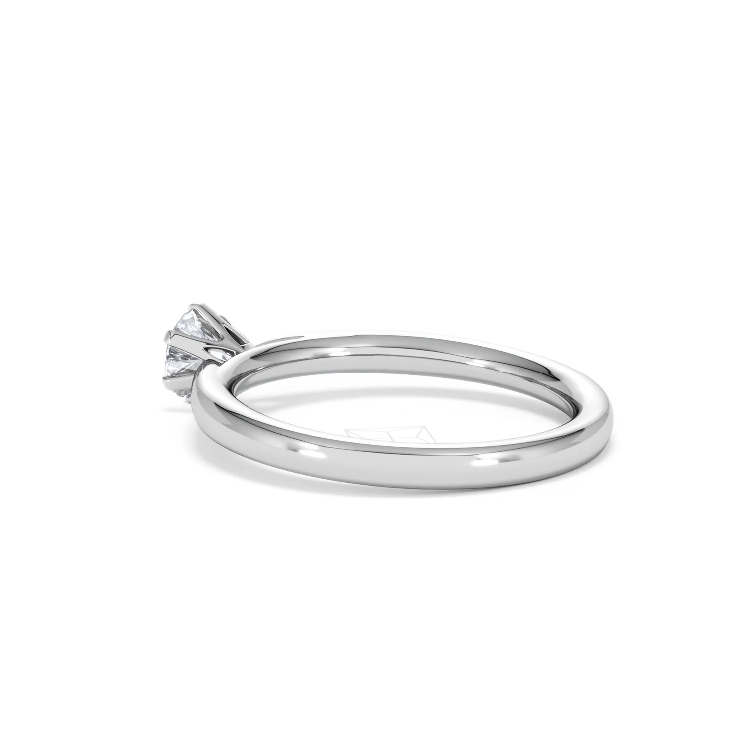 Certified 0.50CT Chloe Low Platinum Engagement Ring G/VS - Image 60