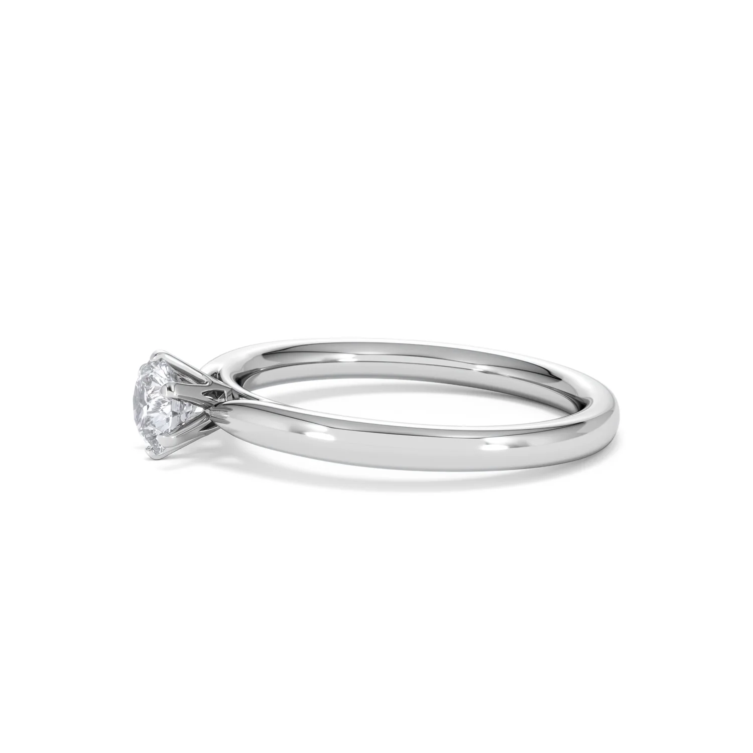 Certified 0.50CT Chloe Low Platinum Engagement Ring G/VS - Image 72