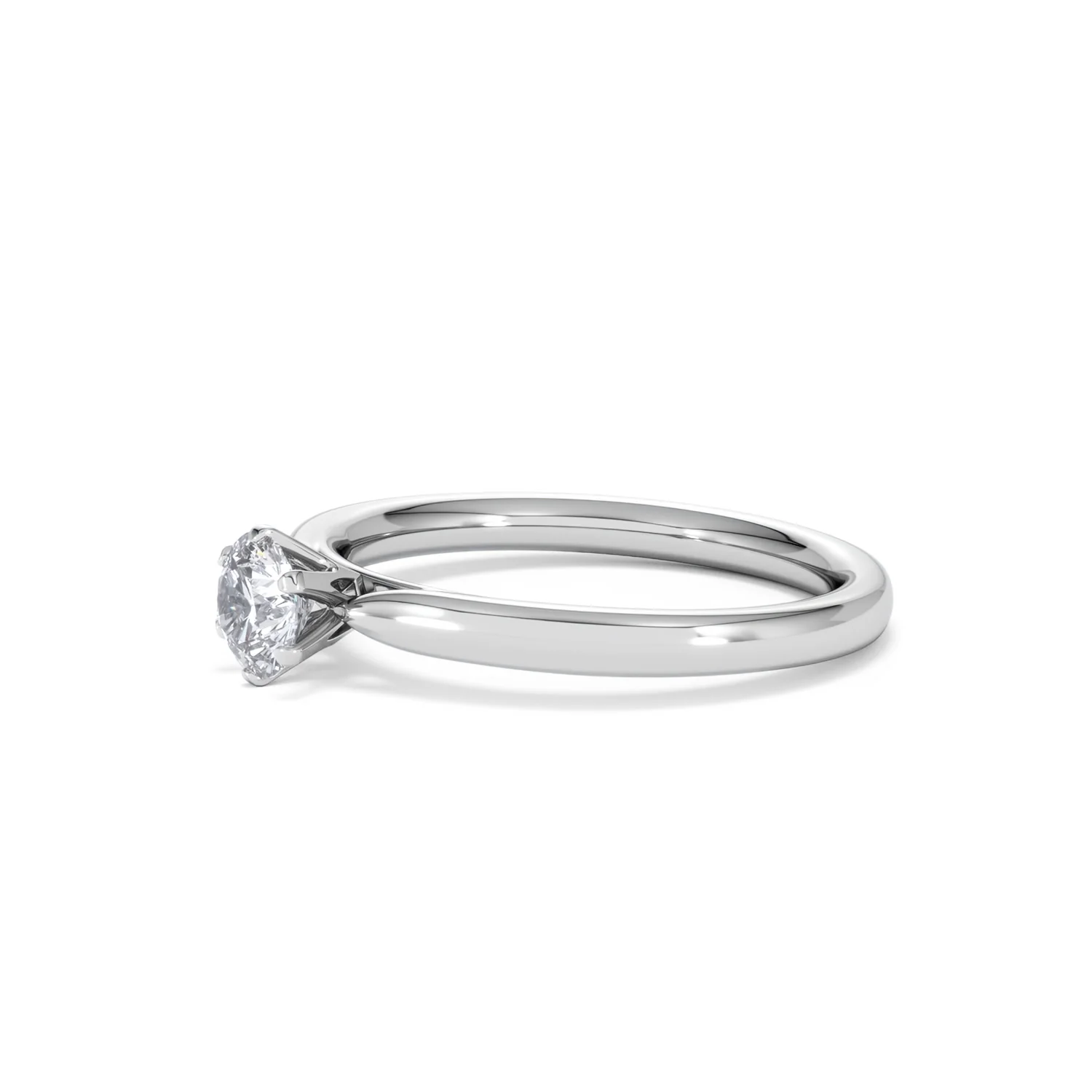 Certified 0.50CT Chloe Low Platinum Engagement Ring G/VS - Image 75