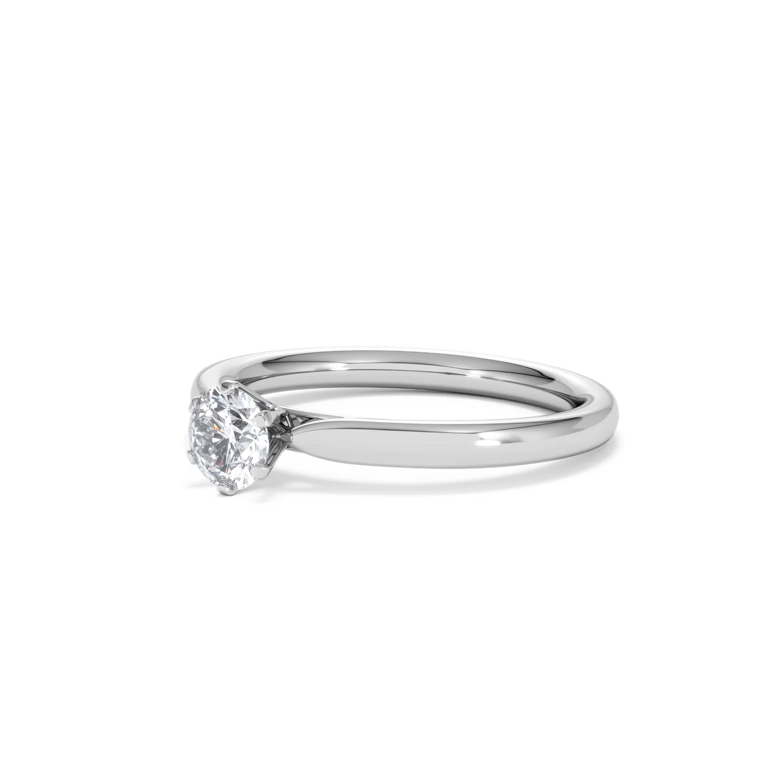 Certified 0.50CT Chloe Low Platinum Engagement Ring G/VS - Image 79
