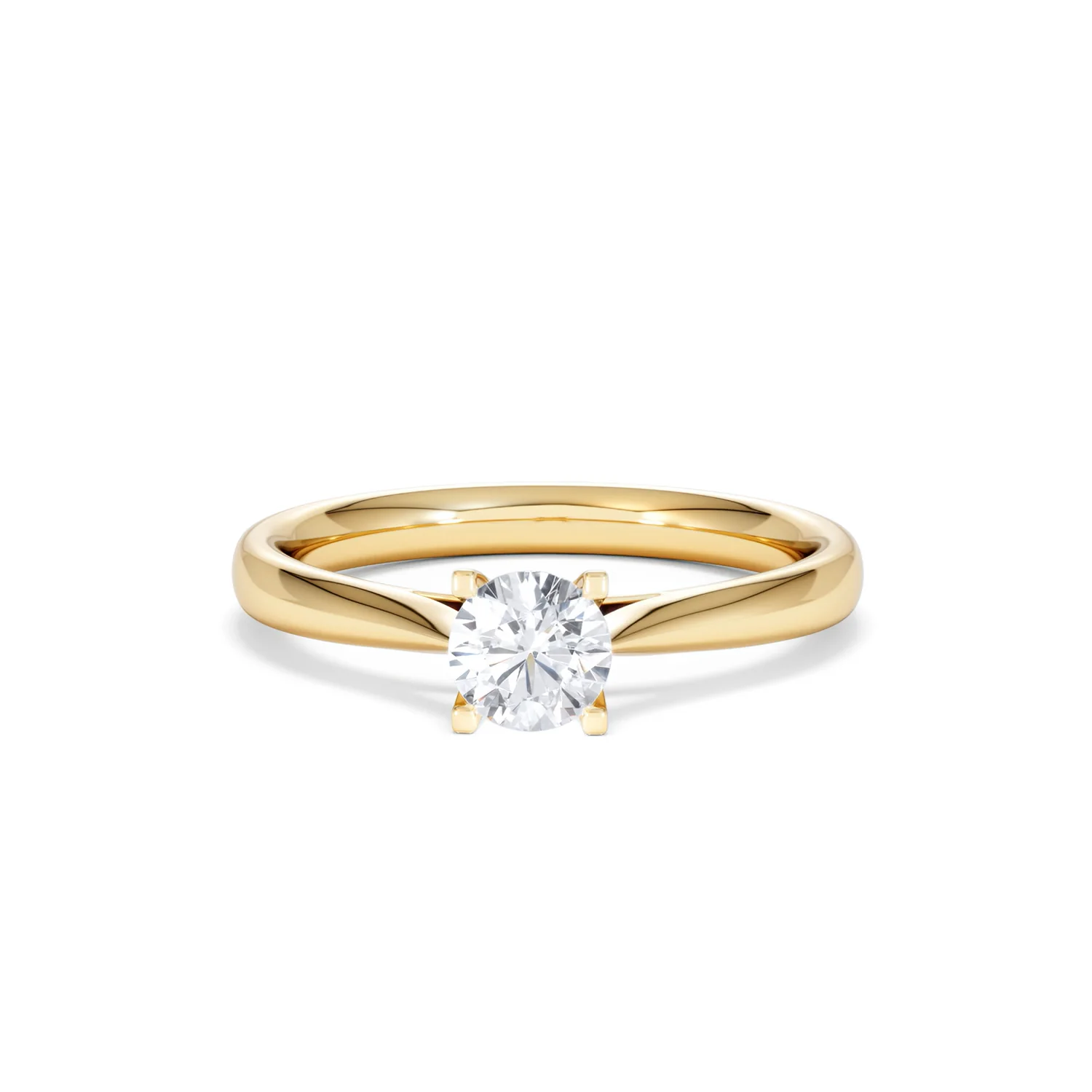 Certified 0.50CT Grace 18K Gold Engagement Ring G/SI2 - Image 87