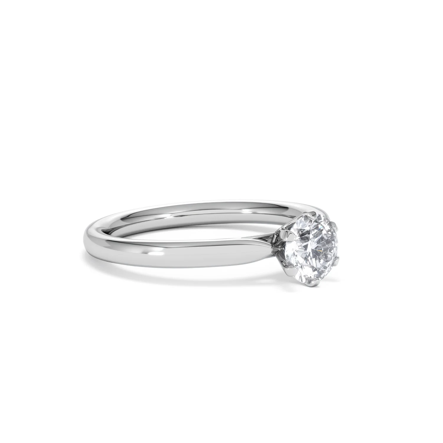 Certified 0.70CT Chloe Low Platinum Engagement Ring G/VS - Image 17