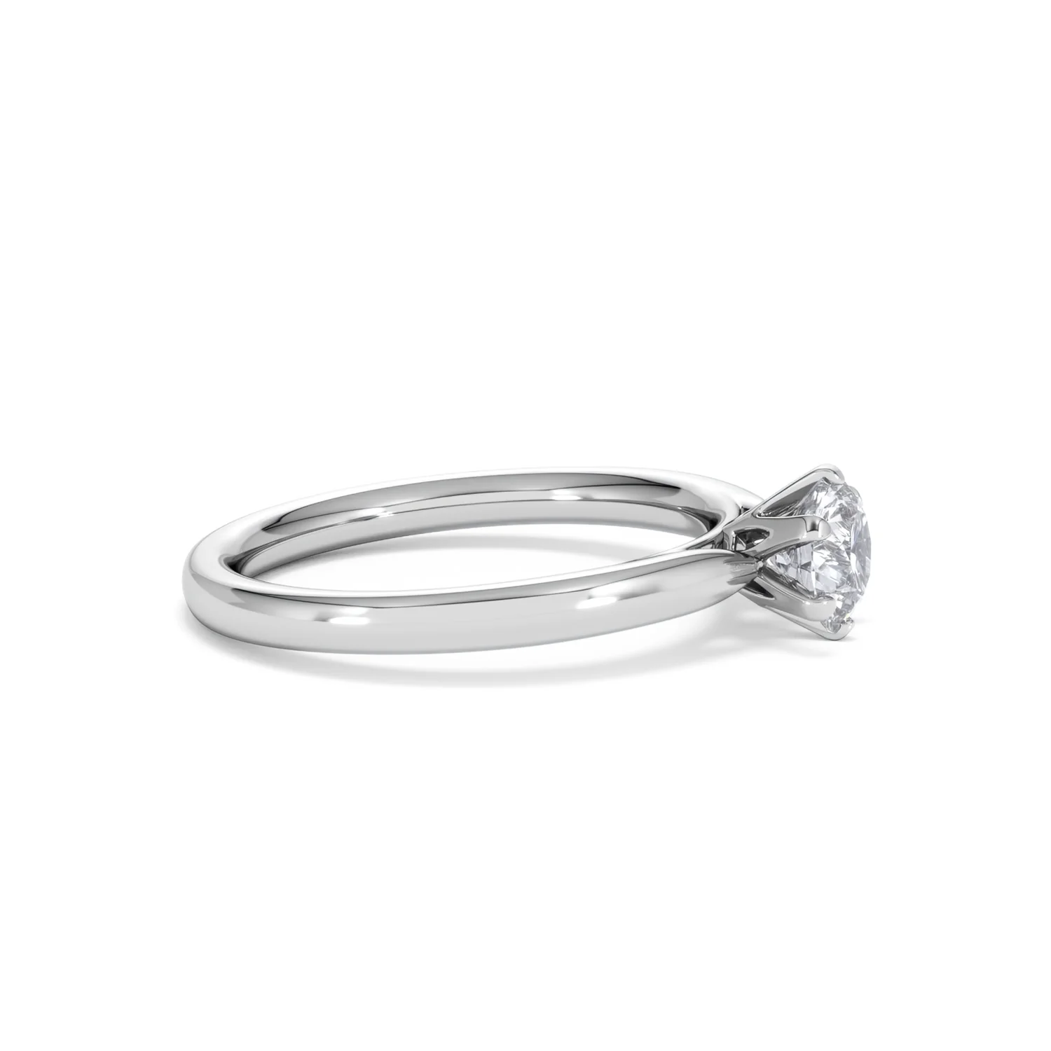 Certified 0.70CT Chloe Low Platinum Engagement Ring G/VS - Image 24