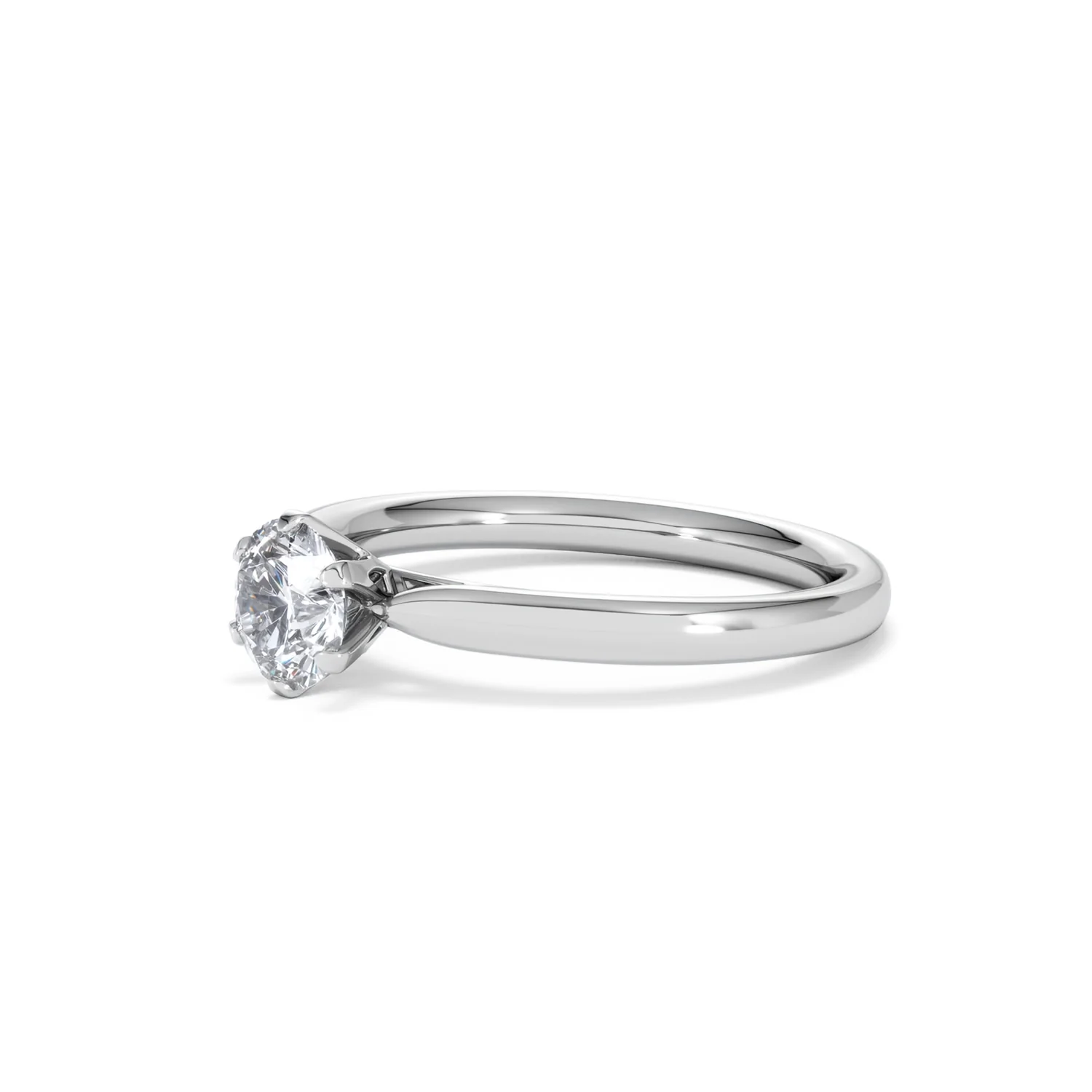 Certified 0.70CT Chloe Low Platinum Engagement Ring G/VS - Image 77