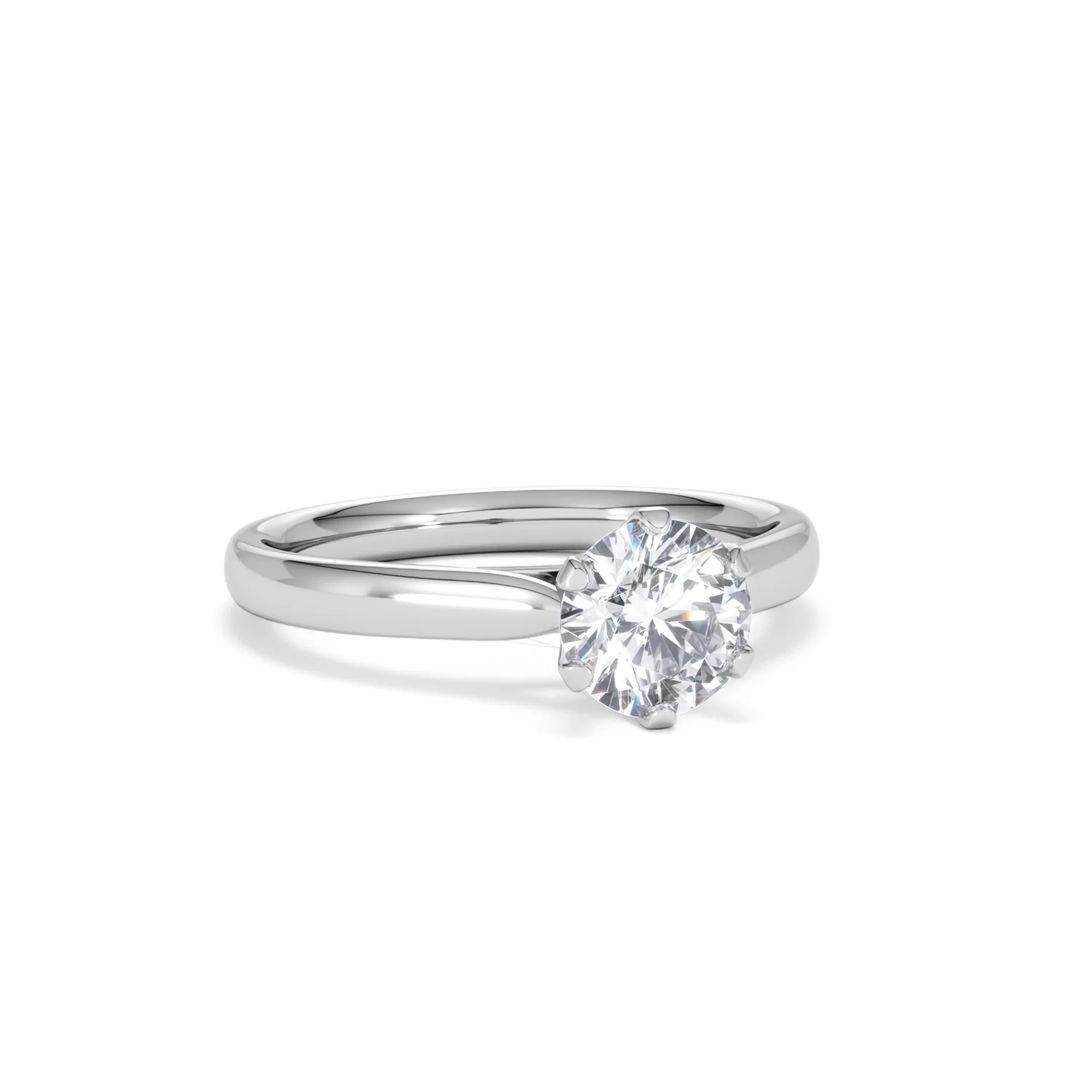 Certified 1.00CT Chloe High Platinum Engagement Ring G/VS - Image 12