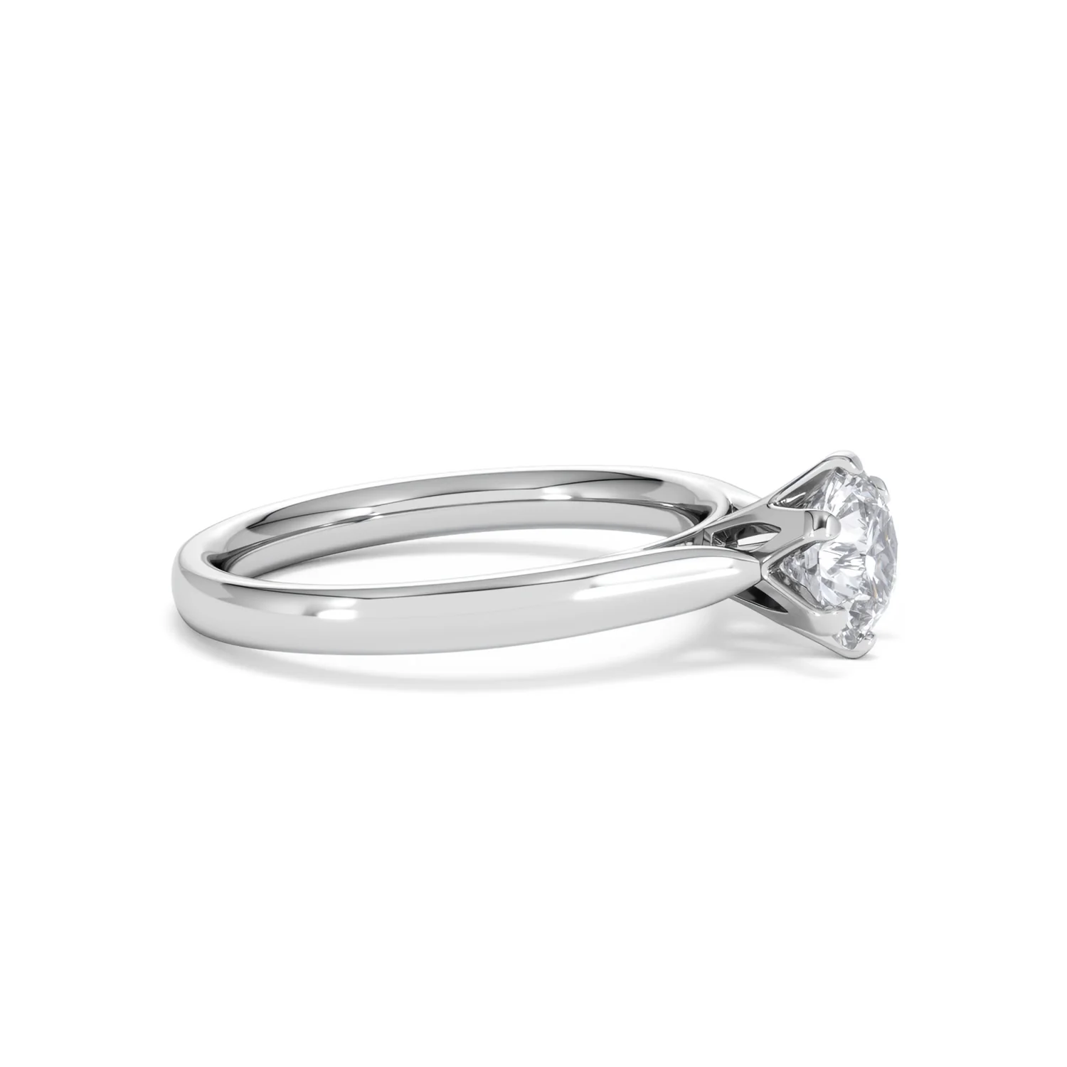 Certified 1.00CT Chloe High Platinum Engagement Ring G/VS - Image 23