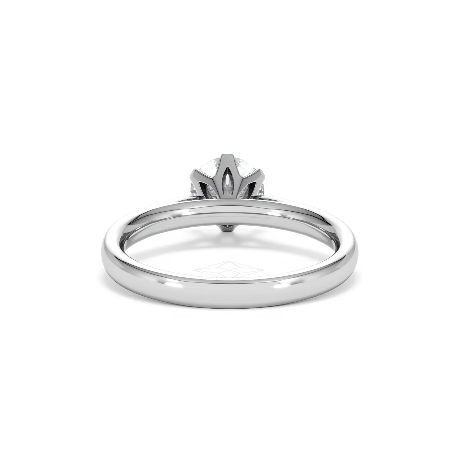 Certified 1.00CT Chloe High Platinum Engagement Ring G/VS - Image 48