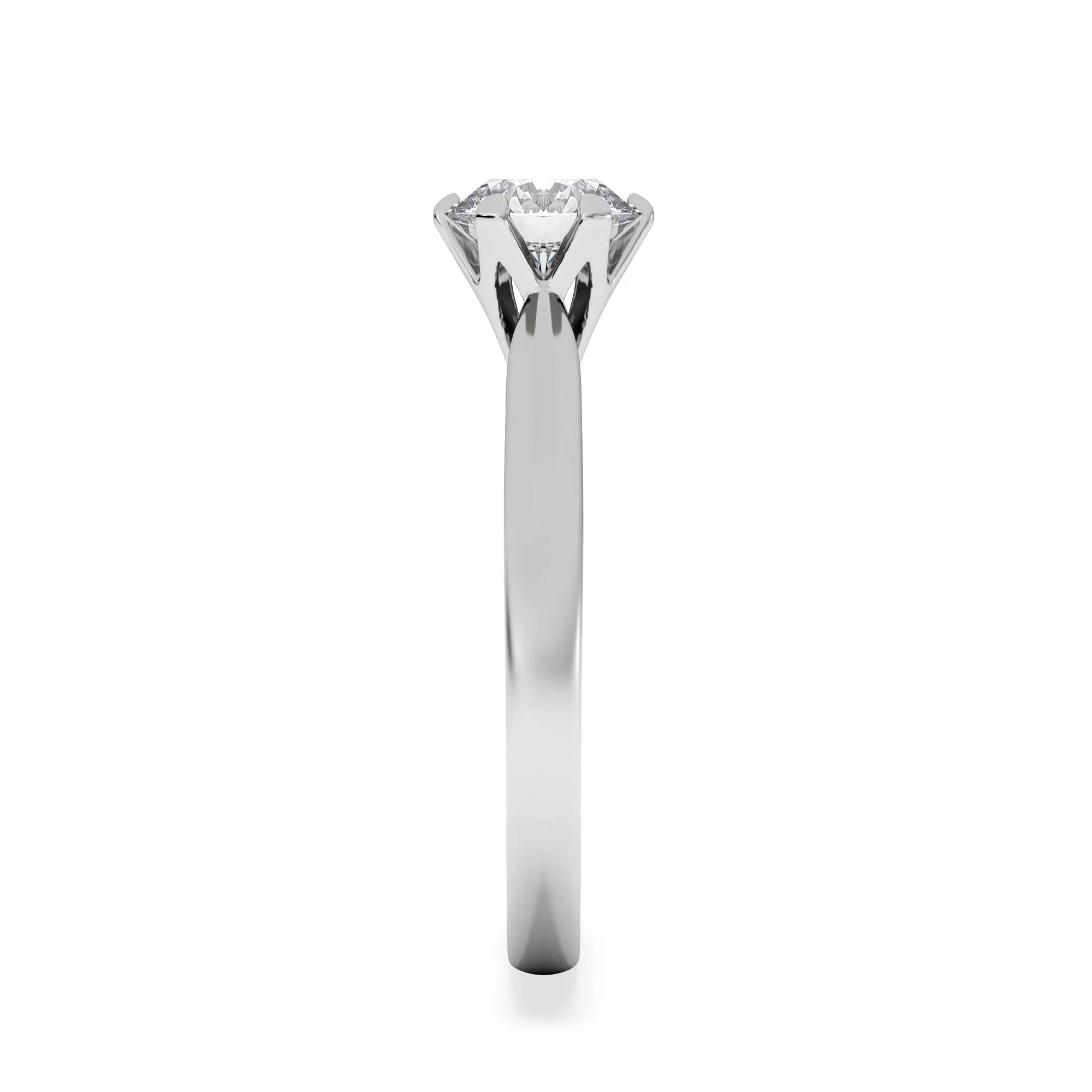 Certified 1.00CT Chloe High Platinum Engagement Ring G/VS - Image 5
