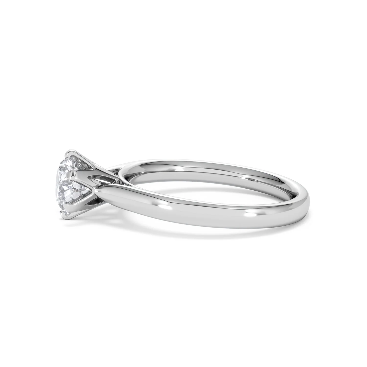 Certified 1.00CT Chloe High Platinum Engagement Ring G/VS - Image 70