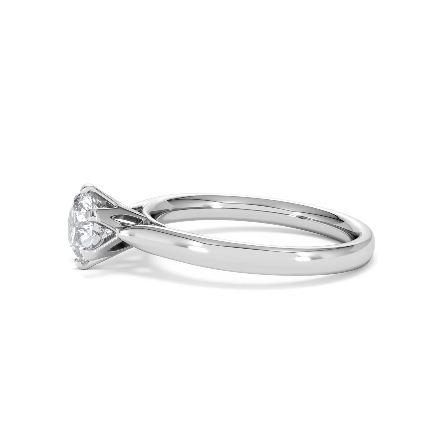 Certified 1.00CT Chloe High Platinum Engagement Ring G/VS - Image 71