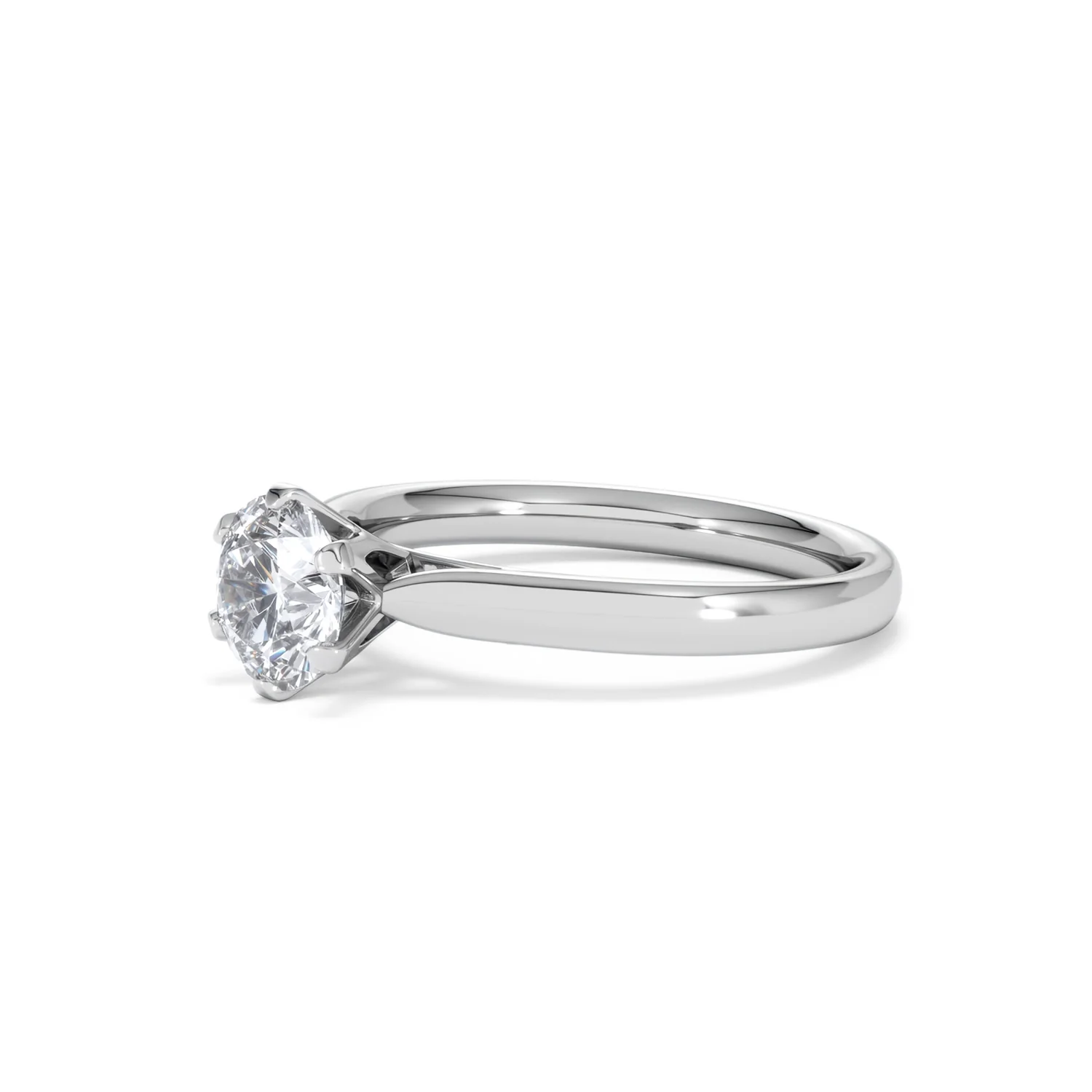 Certified 1.00CT Chloe High Platinum Engagement Ring G/VS - Image 77