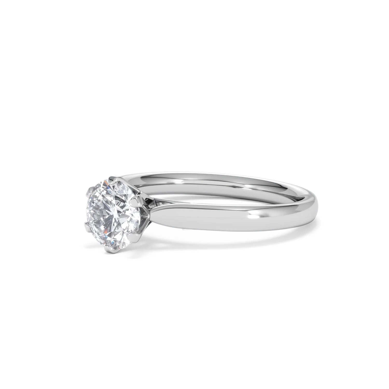 Certified 1.00CT Chloe High Platinum Engagement Ring G/VS - Image 79