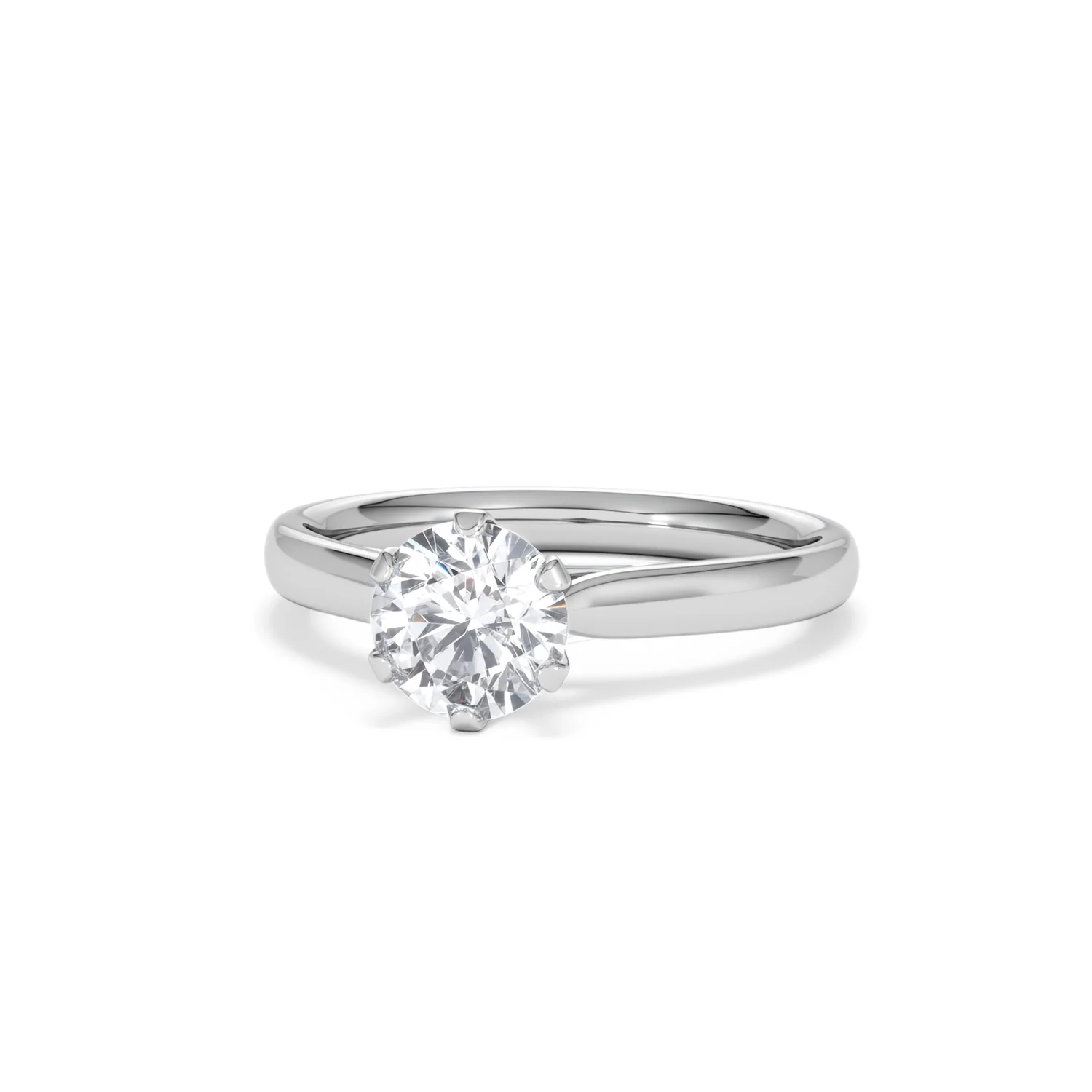 Certified 1.00CT Chloe High Platinum Engagement Ring G/VS - Image 85