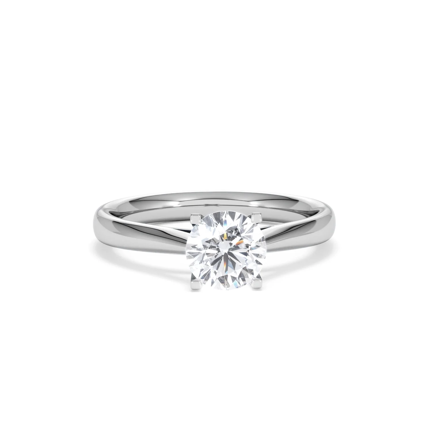 Certified 1.00CT Grace Platinum Engagement Ring G/SI2 - Image 9