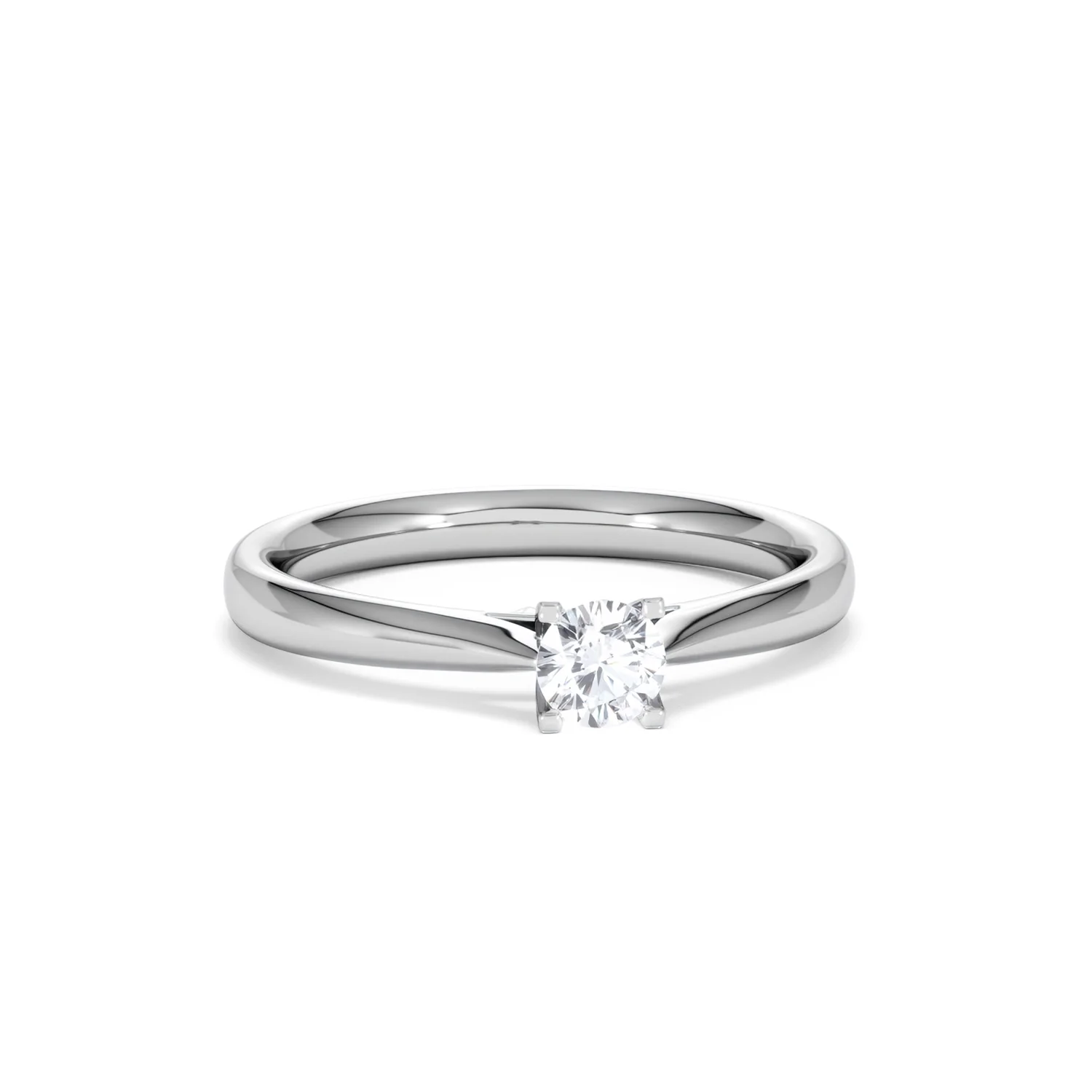 Certified Grace 18K White Gold Diamond Engagement Ring 0.25CT - Image 10