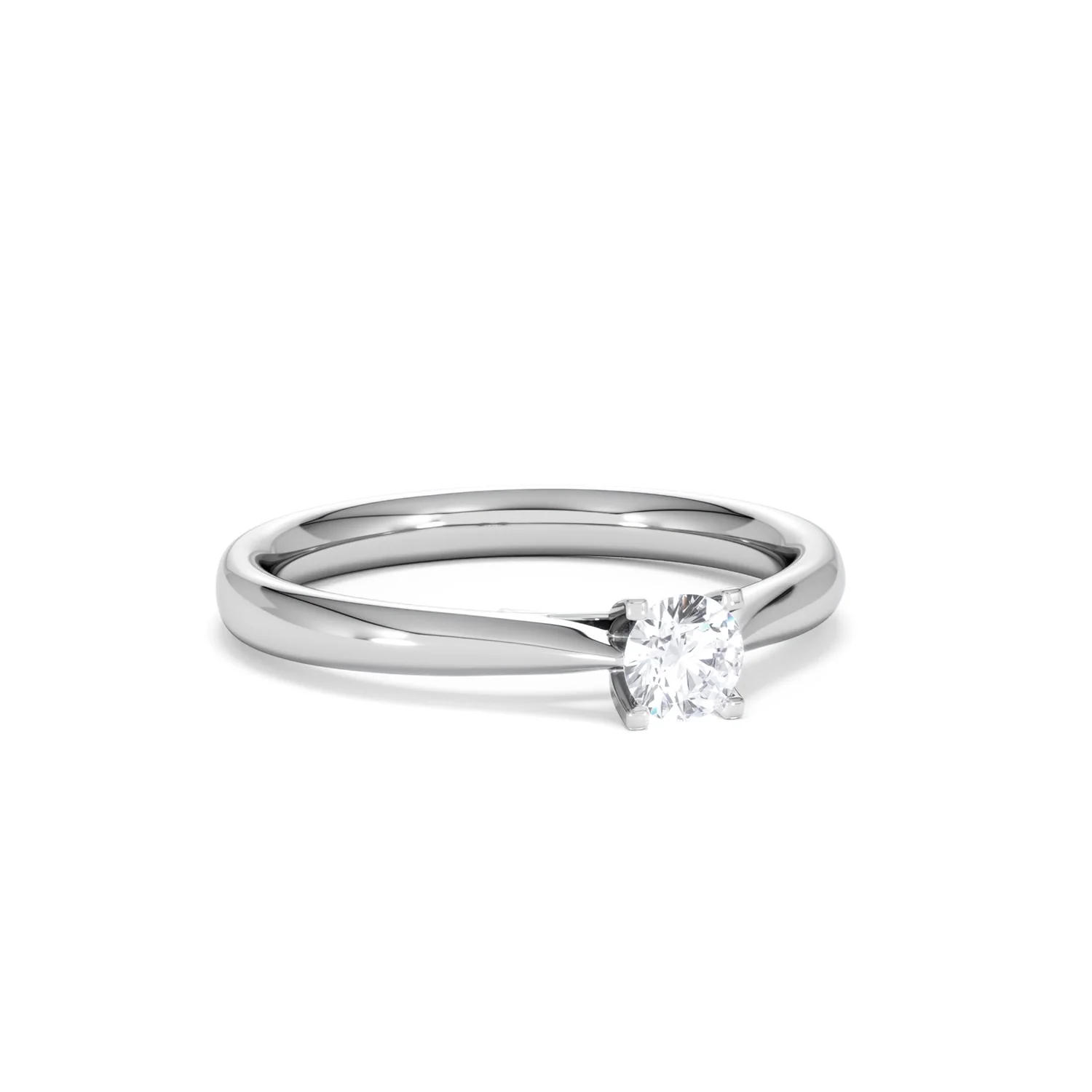 Certified Grace 18K White Gold Diamond Engagement Ring 0.25CT - Image 13
