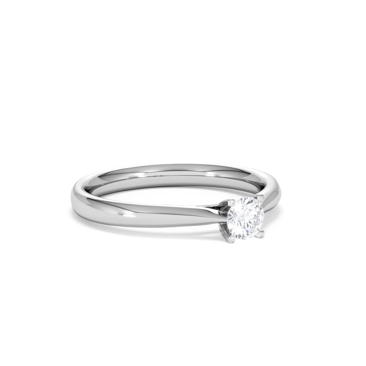 Certified Grace 18K White Gold Diamond Engagement Ring 0.25CT - Image 15