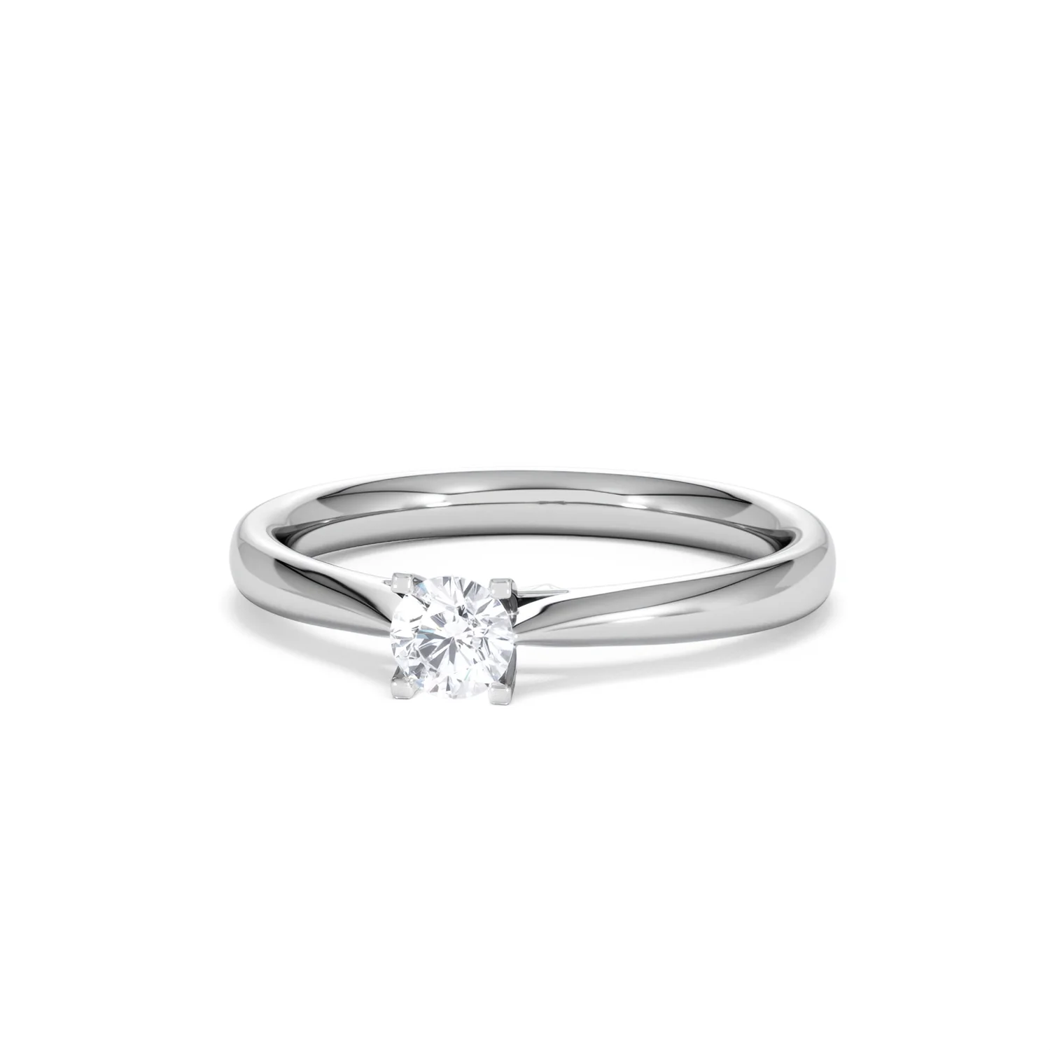 Certified Grace 18K White Gold Diamond Engagement Ring 0.25CT - Image 85