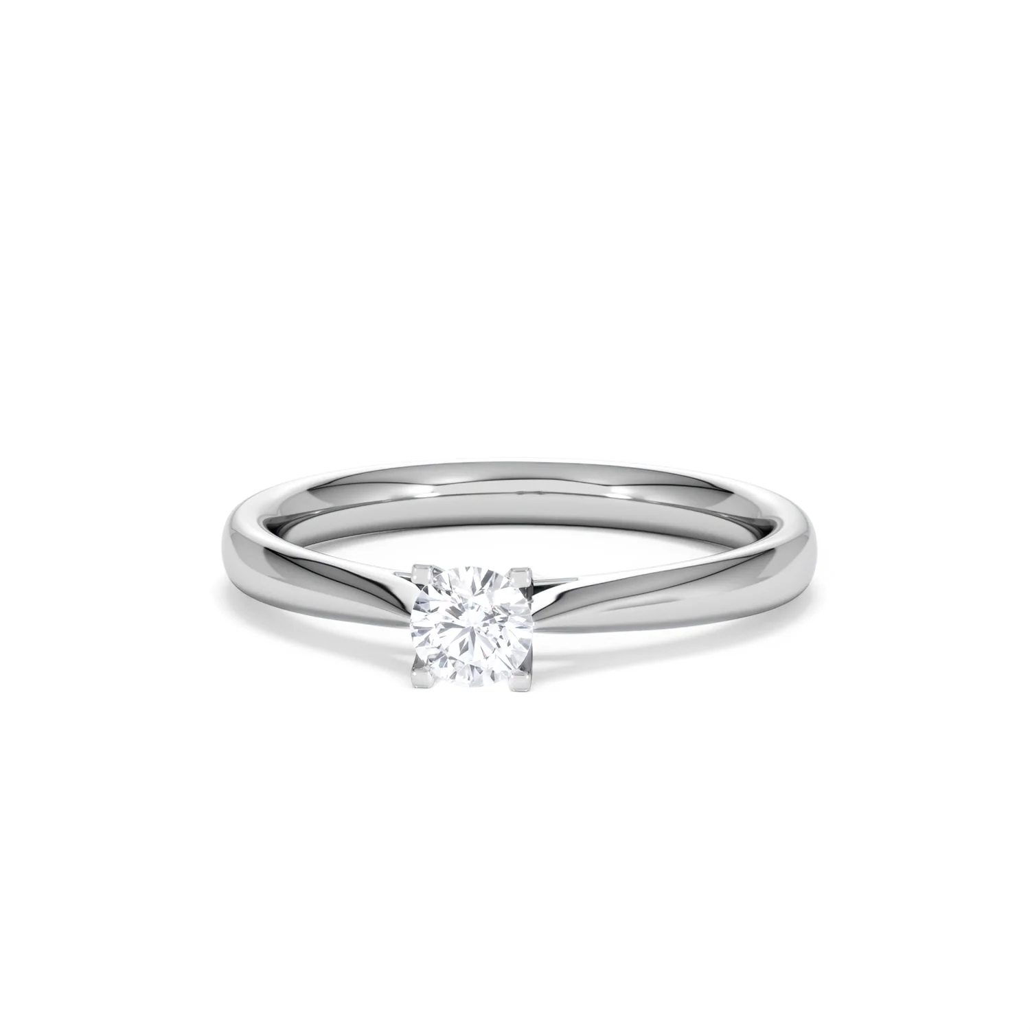 Certified Grace 18K White Gold Diamond Engagement Ring 0.25CT - Image 86