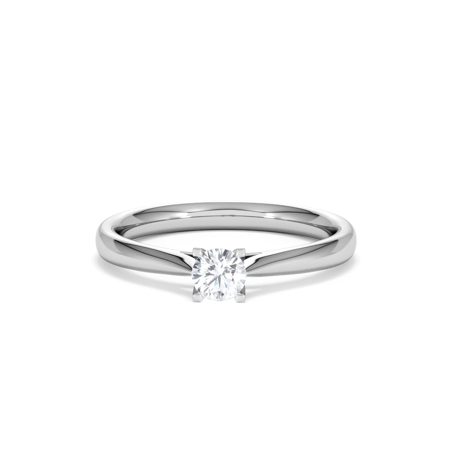 Certified Grace 18K White Gold Diamond Engagement Ring 0.25CT - Image 87