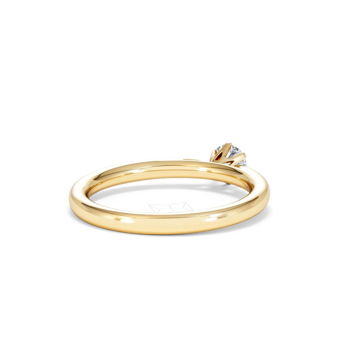 Certified Low Set Chloe 18K Gold Diamond Engagement Ring 0.33CT-F-G/VS - Image 41