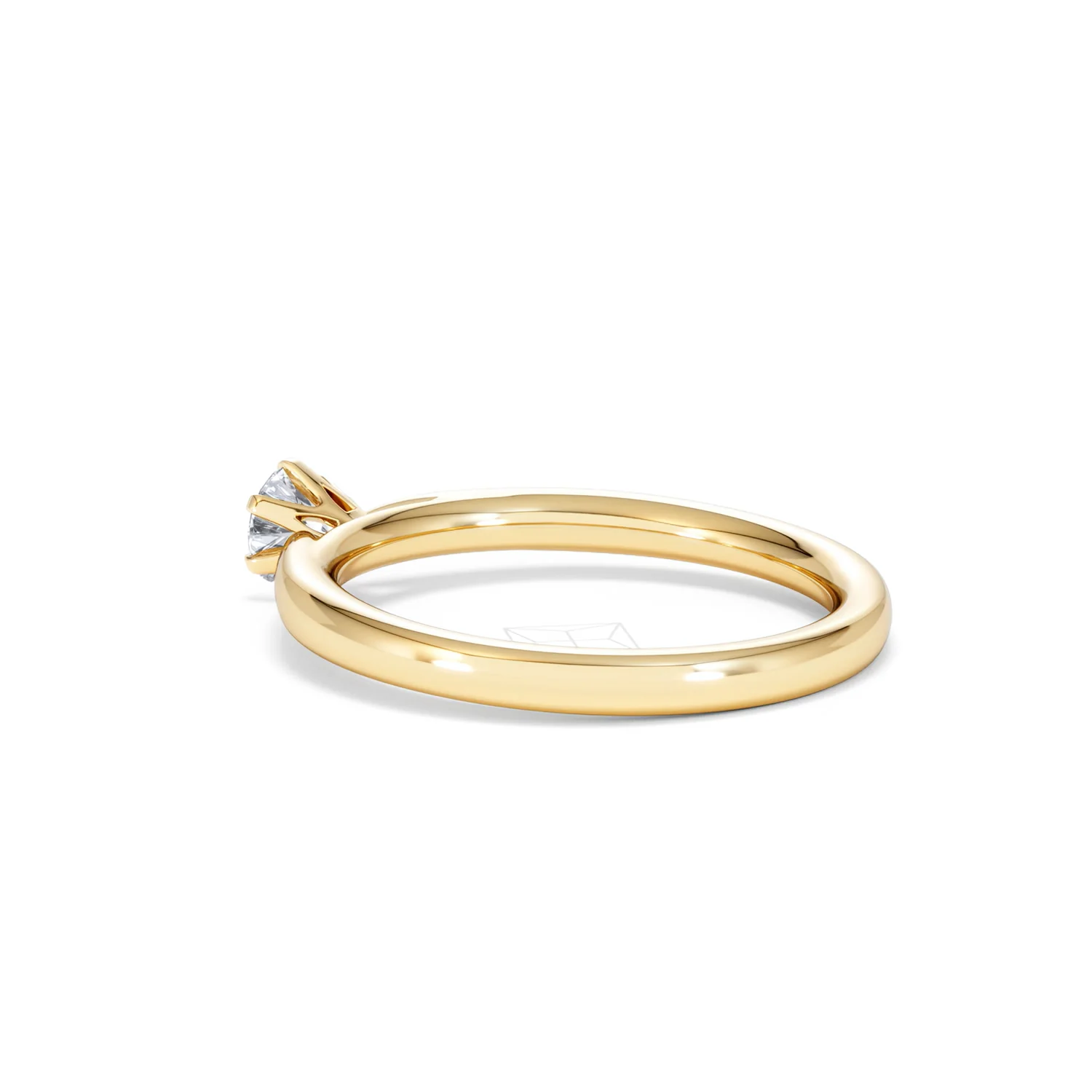 Certified Low Set Chloe 18K Gold Diamond Engagement Ring 0.33CT-F-G/VS - Image 60