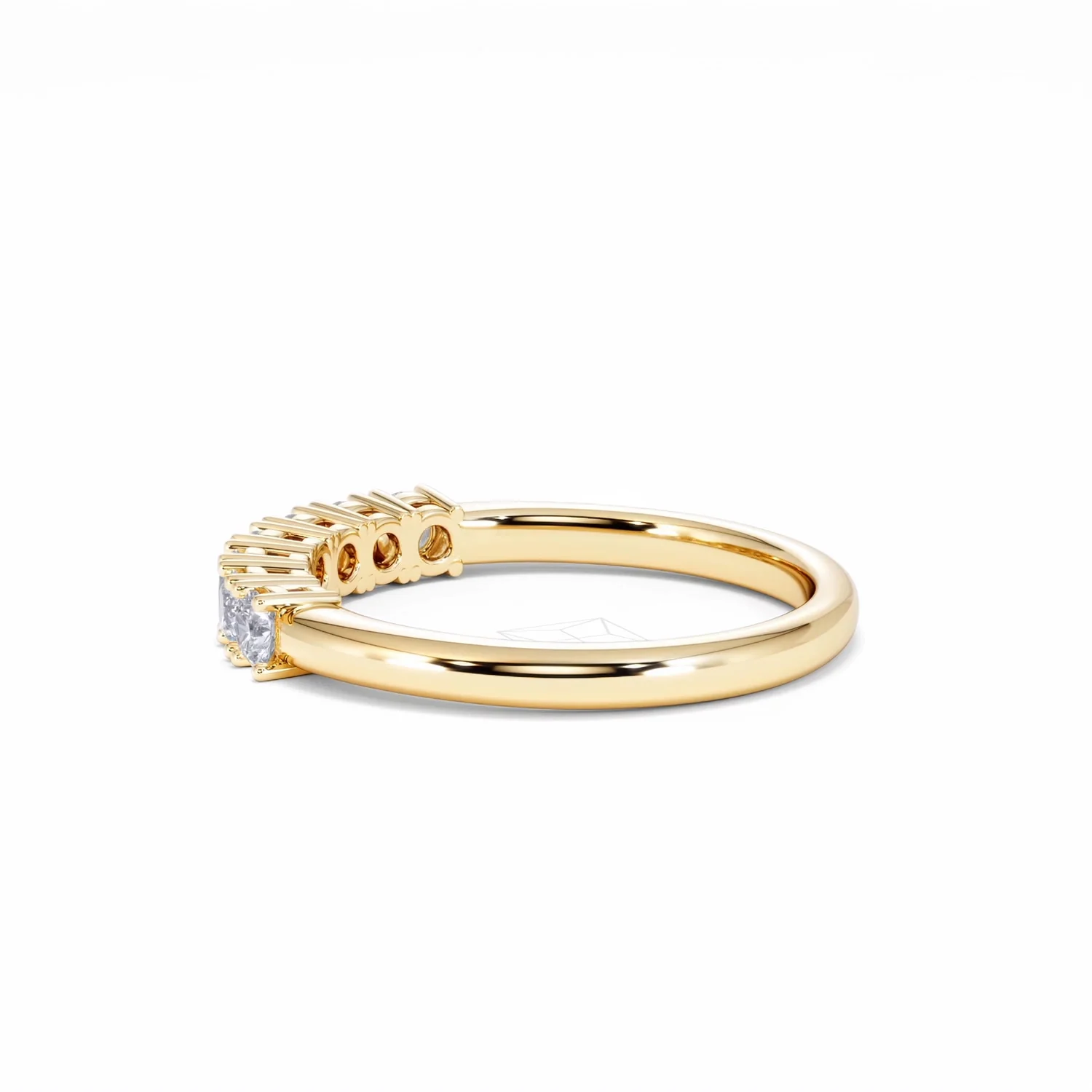 Chloe 7 Stone Lab Diamond Eternity Ring 0.50CT G/VS in 9K Gold - Image 64